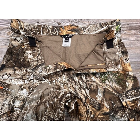 Habit RealTree Scent Factor Camo Pants Hunting Outdoor Men's XL 40x32 Mesh Lined - Picture 8 of 16